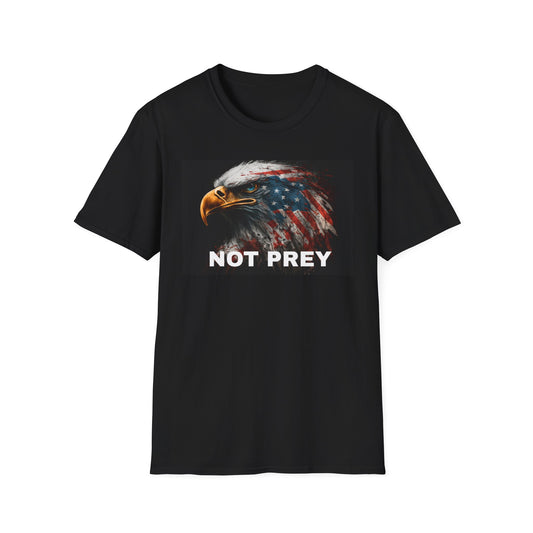 Not Prey, American Bald Eagle Unisex Softstyle T-Shirt